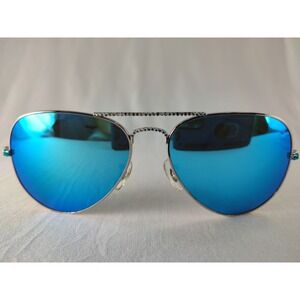 Jimmy Crystal NY GL1261 Aviator Sunglasses‎ Swarovski Crystals Blue Mirror Lens